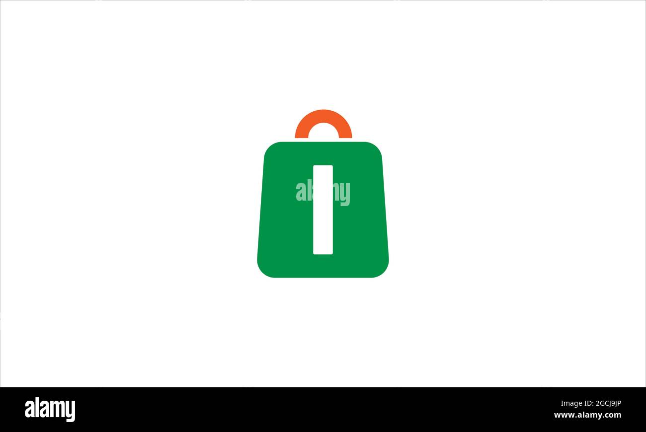 Online shopping bags icon logo design template illustration  vector Stock Vector