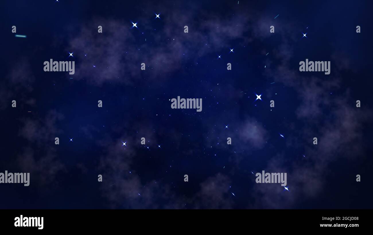 nebula stars sky in deep space, illustration render Stock Photo - Alamy