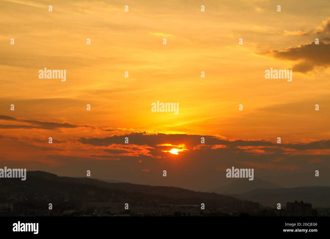 natural sunset clouds sky background, color panorama Stock Photo - Alamy