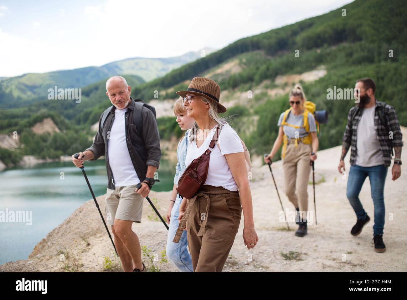 Multigeneration family hiking hi-res stock photography and images - Alamy