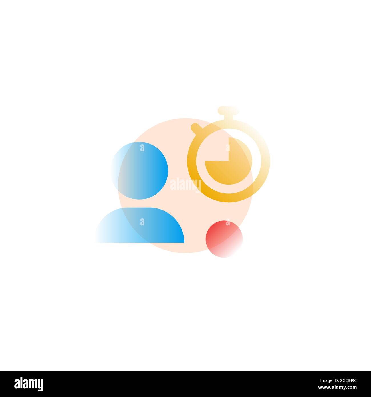 Be online. Vector icon in gradient style Stock Vector