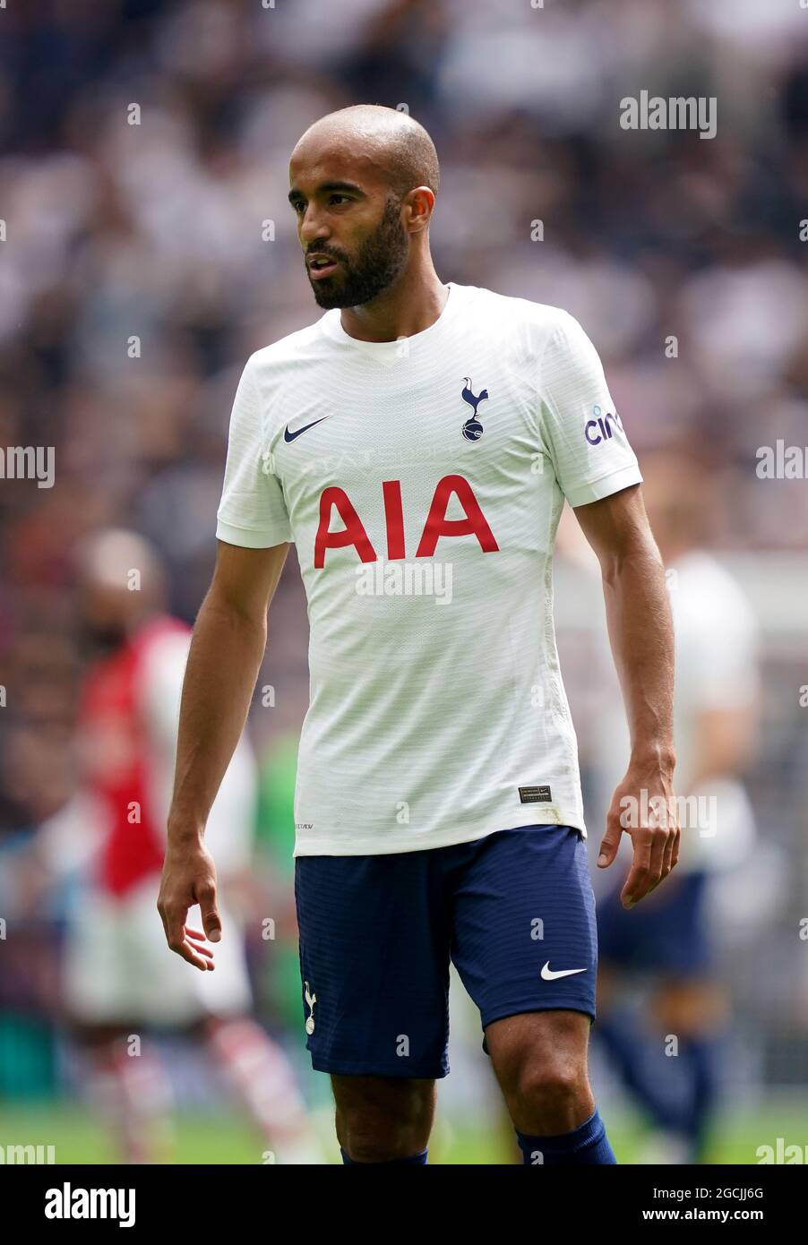 Tottenham Hotspur's Lucas Moura during The Mind Series match at the Tottenham Hotspur Stadium, London. Picture date: Sunday August 8, 2021. Stock Photo