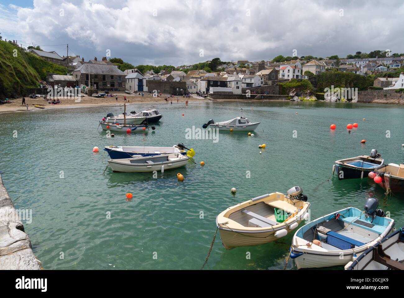 Gorran Haven near Mevagissey Cornwall beautiful Cornish coast village and harbour south west England UK Stock Photo