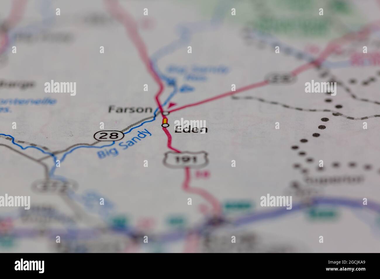 Eden wyoming map hires stock photography and images Alamy