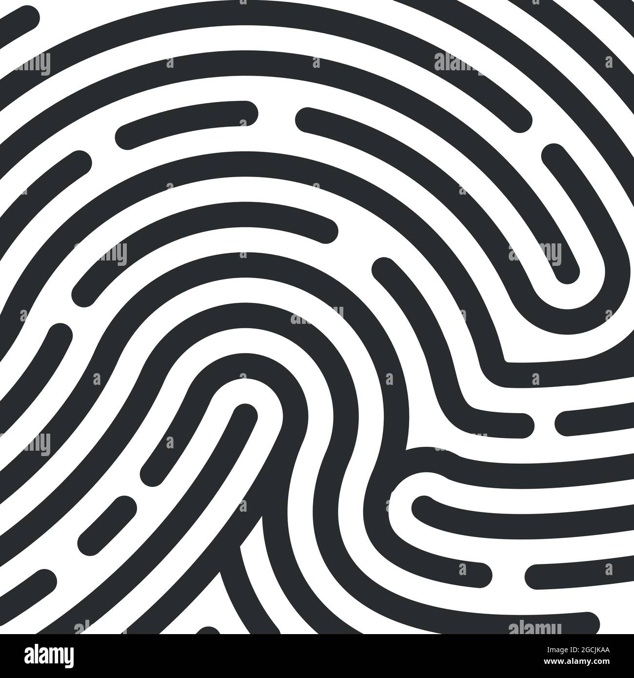 Fingerprint texture. personal id thumbprint. Vector illustration Stock Vector