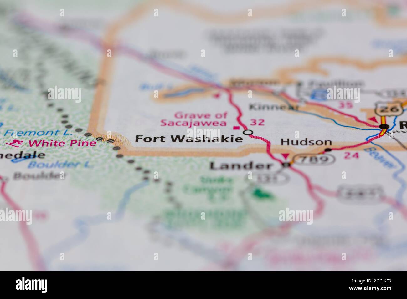 Map of fort washakie hires stock photography and images Alamy