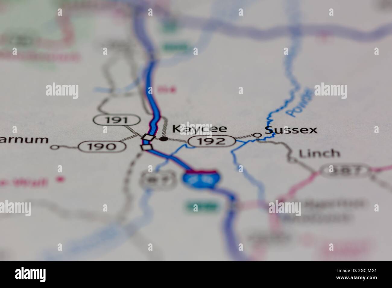 Map of kaycee hires stock photography and images Alamy