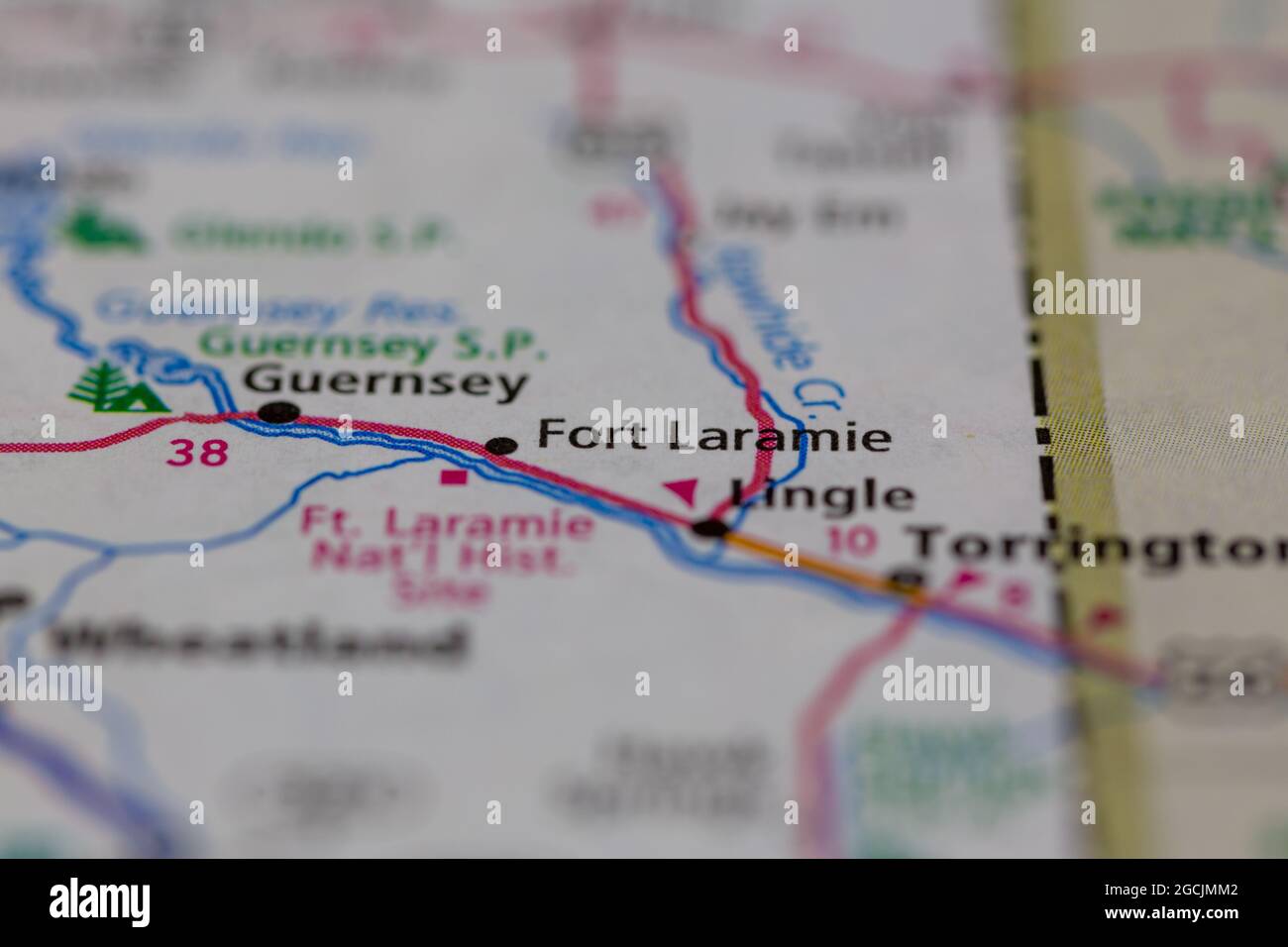 Fort laramie wyoming on a map hires stock photography and images Alamy
