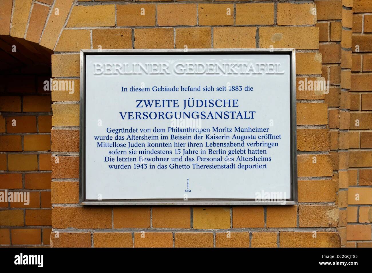 Second Jewish pension institution, Zweite jüdische Versorgungsanstalt, Berlin Stock Photo