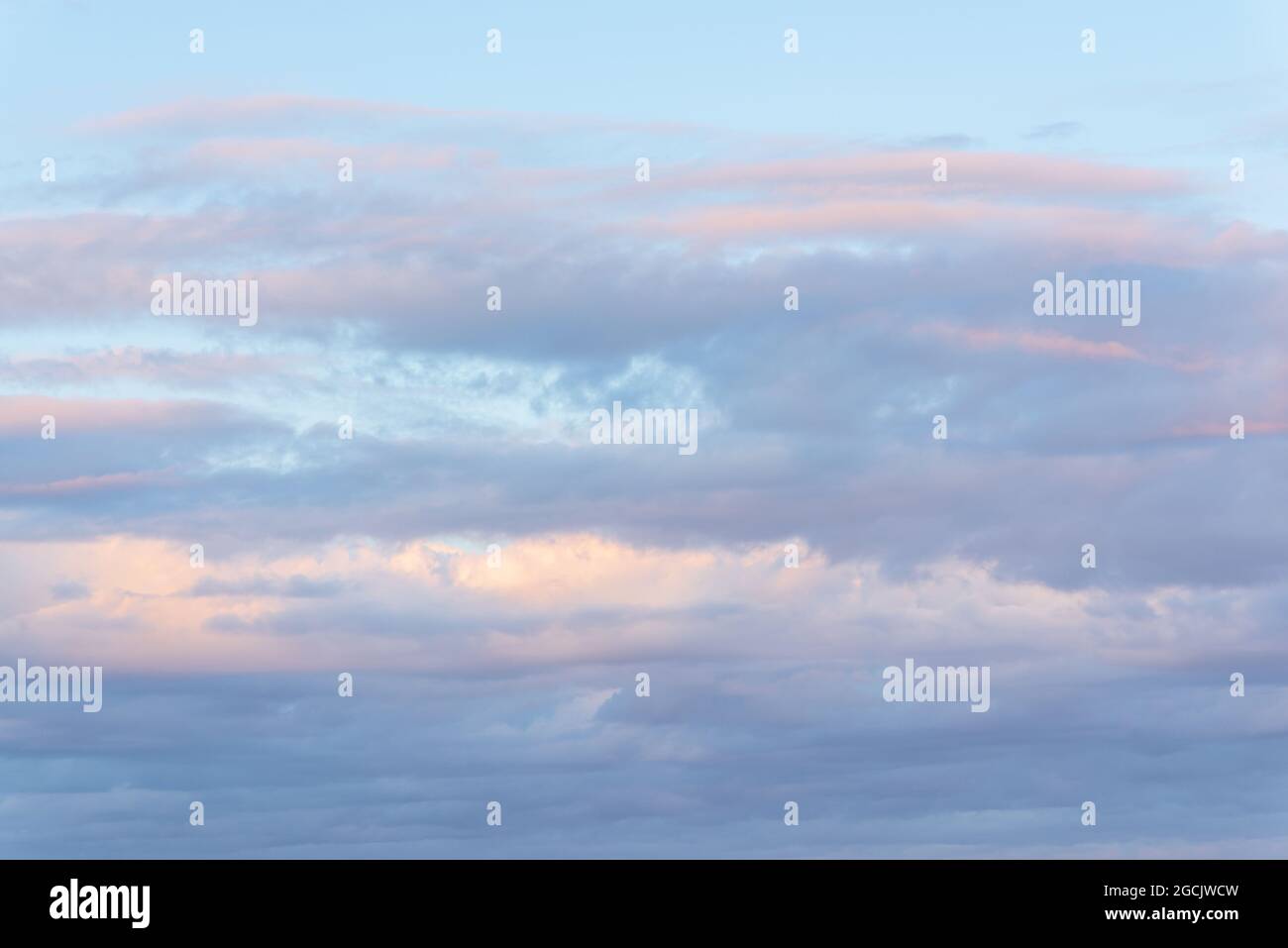 Purple and Pink Sky and beautiful clouds with abstract colored ...