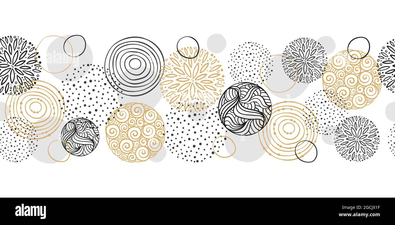 Abstract and elegant doodle seamless pattern, hand drawn background, great for textiles, wrapping, wallpapers - vector design Stock Vector