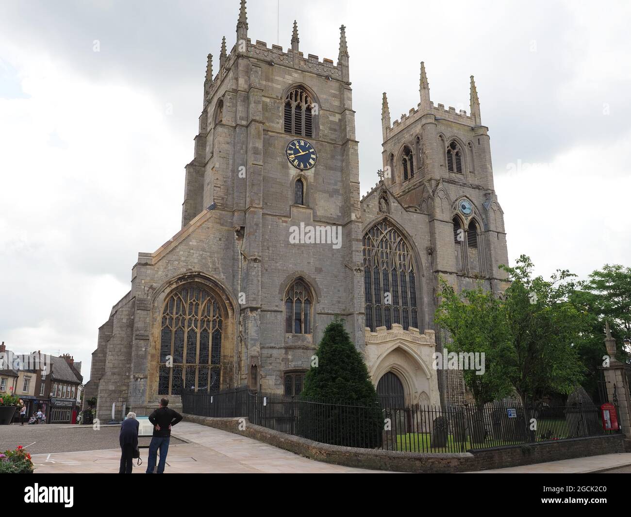 View of King’s Lynn Minster from Queen in Kings Lynn Norfolk UK Stock Photo