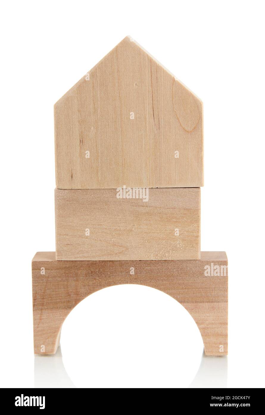Wood house isolated on white Stock Photo - Alamy