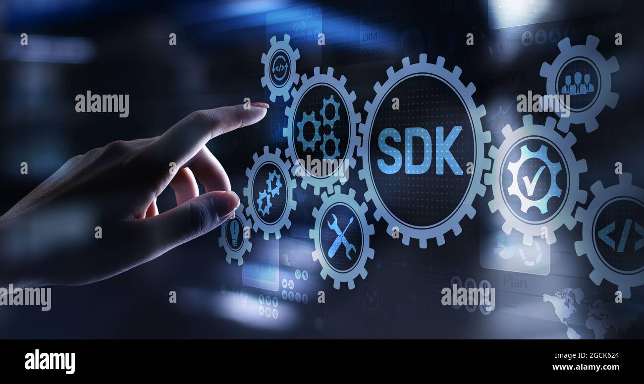 SDK Software development kit programming language technology concept on  virtual screen Stock Photo - Alamy