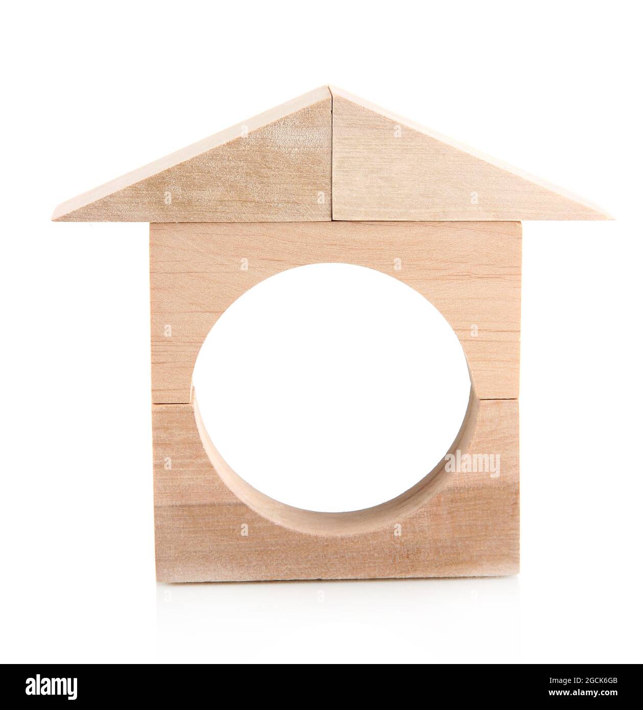 Wood house isolated on white Stock Photo - Alamy