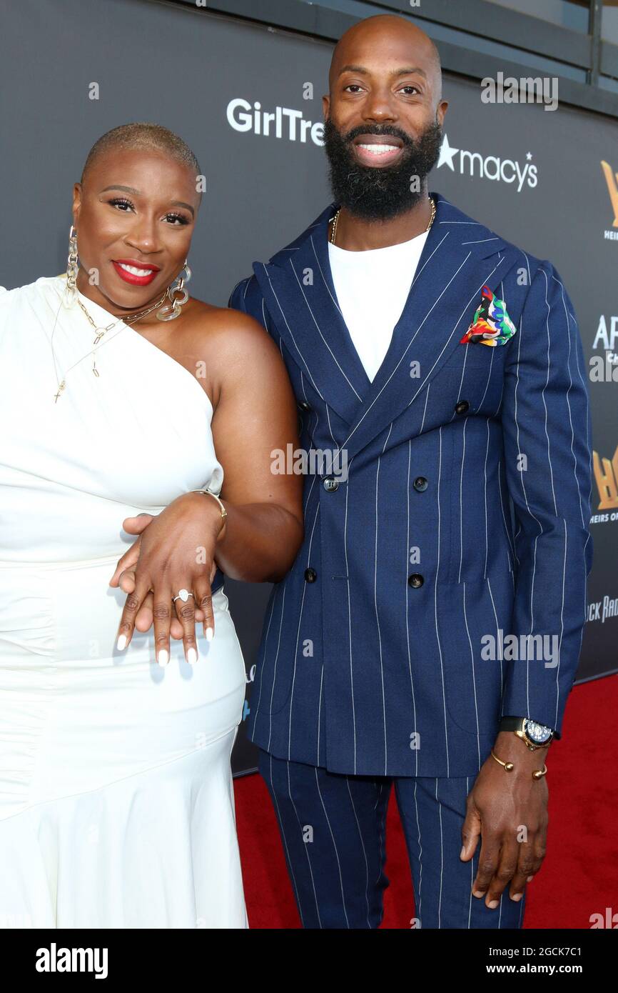 Aisha Hinds, fiance Silky Valente at the Heirs Of Afrika 4th Annual