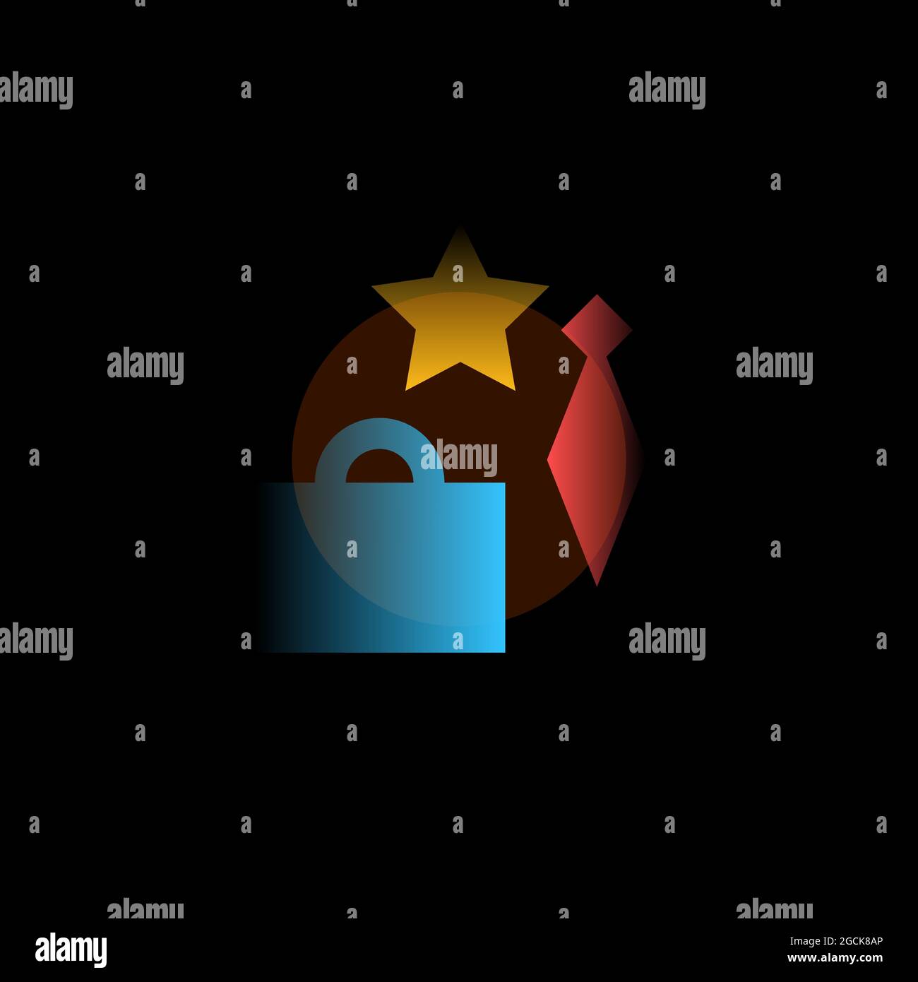 Vector illustration in graphic style. Digital art Stock Vector