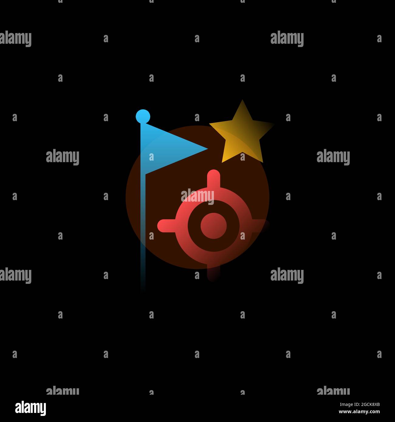 Vector illustration in graphic style. Digital art Stock Vector