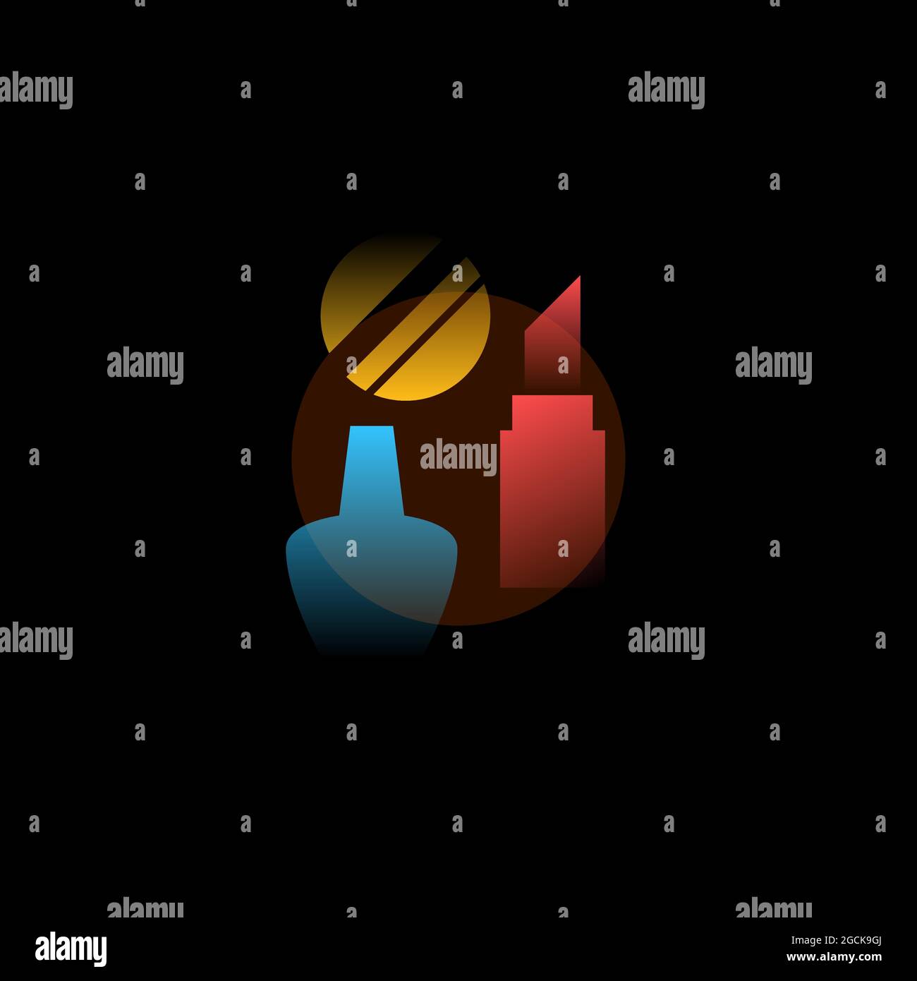 Vector illustration in graphic style. Digital art Stock Vector
