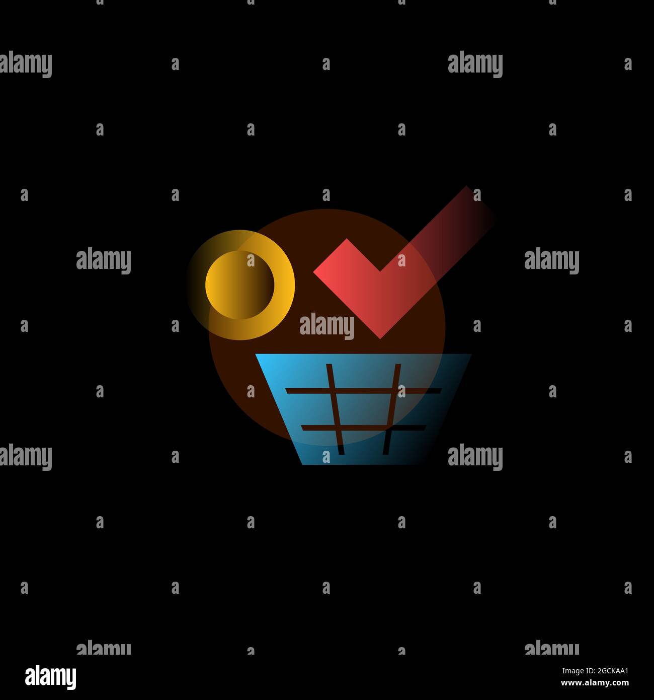 Vector illustration in graphic style. Digital art Stock Vector