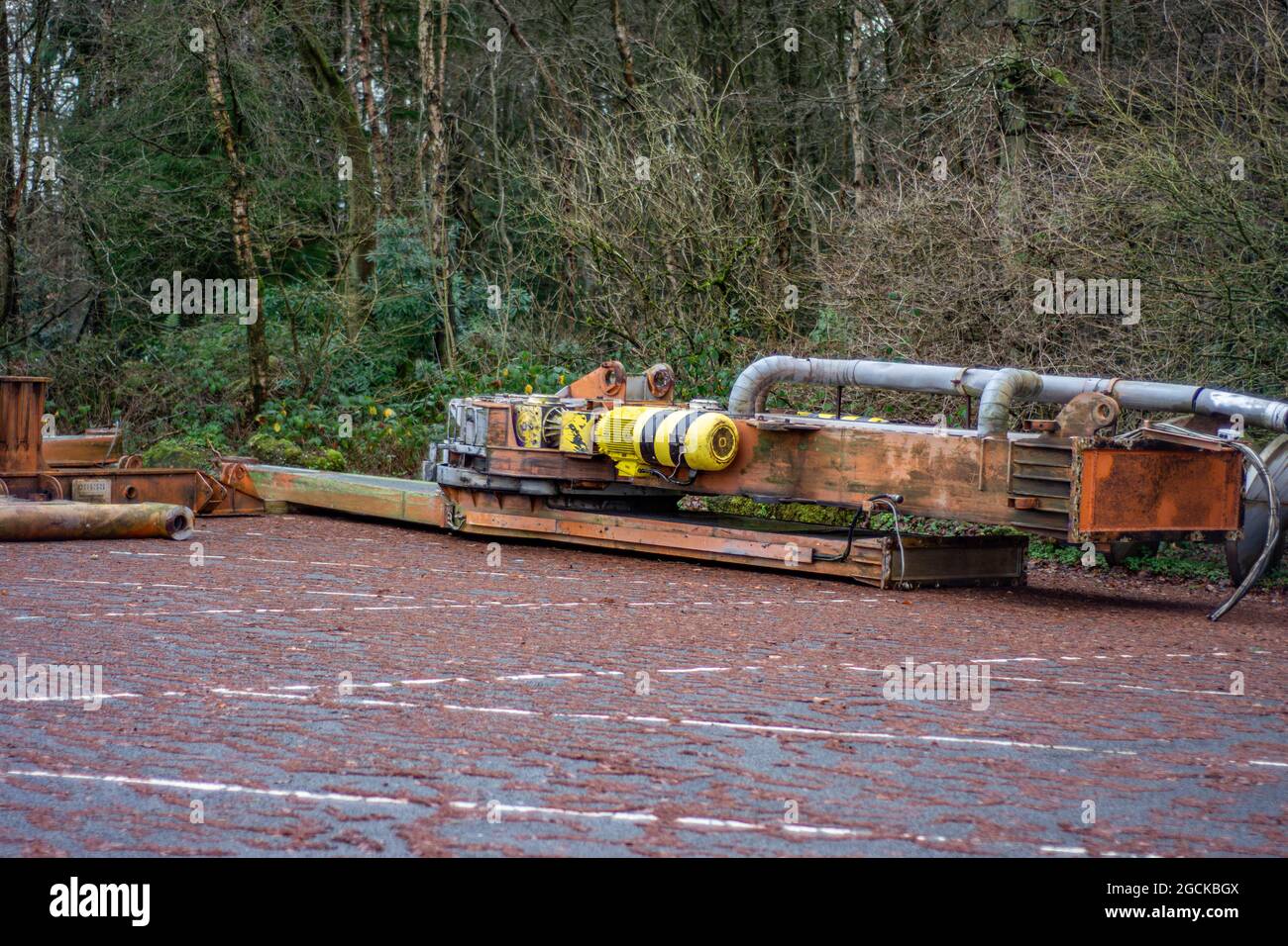 The Former Alton Towers Ride, Ripsaw , Dismantled in the Alton Towers