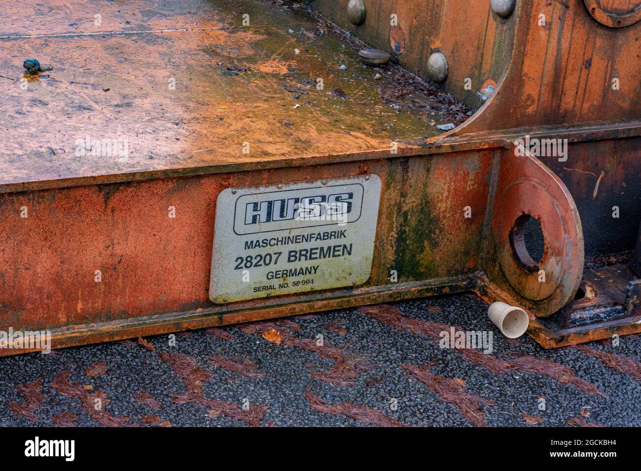 The Former Alton Towers Ride, Ripsaw , Dismantled in the Alton Towers