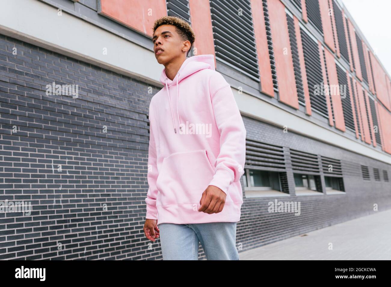 Pink cheap hoodie guy