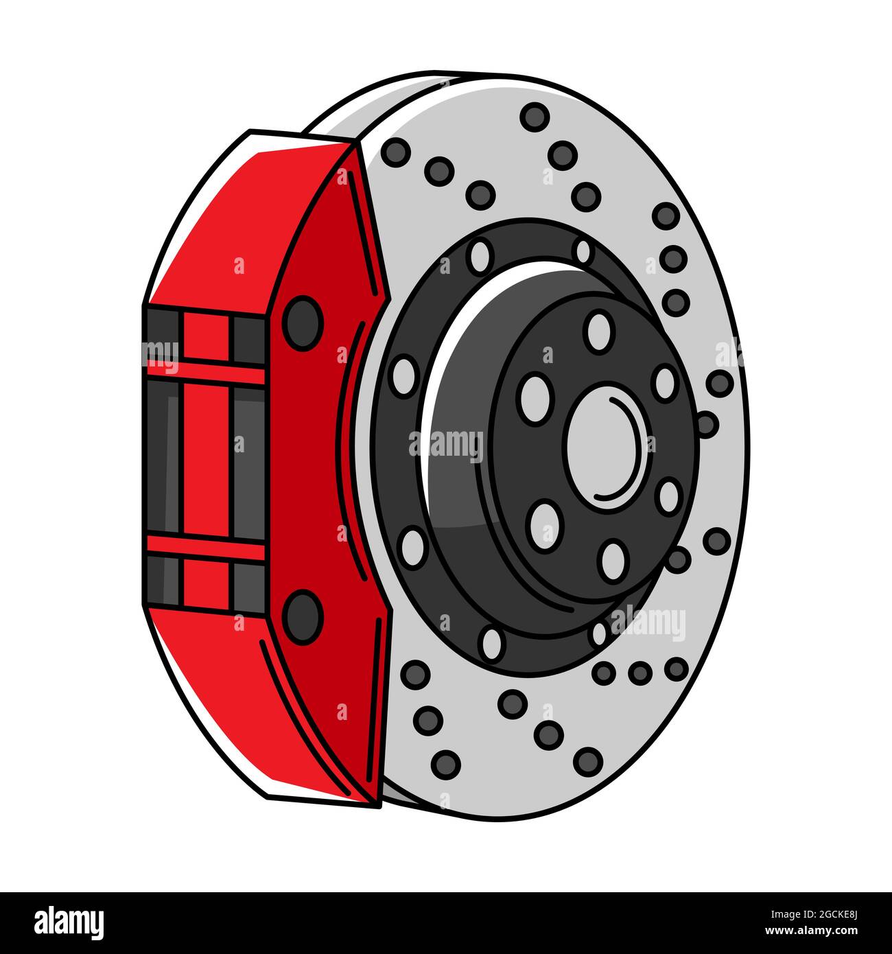 Illustration of car brake disk. Auto center repair item. Business icon  Stock Vector Image & Art - Alamy