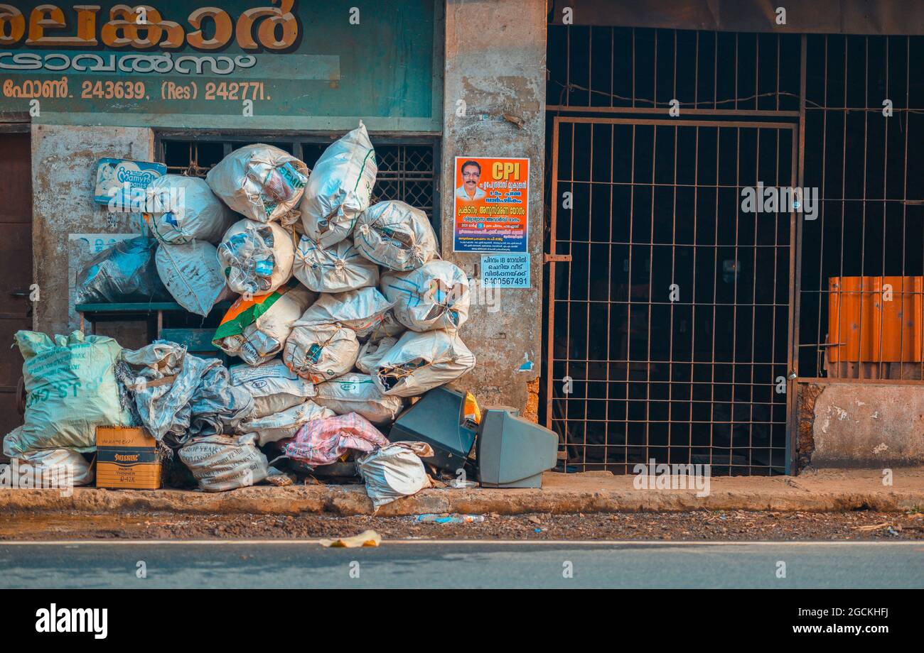 scrap shop in south india kerala Stock Photo