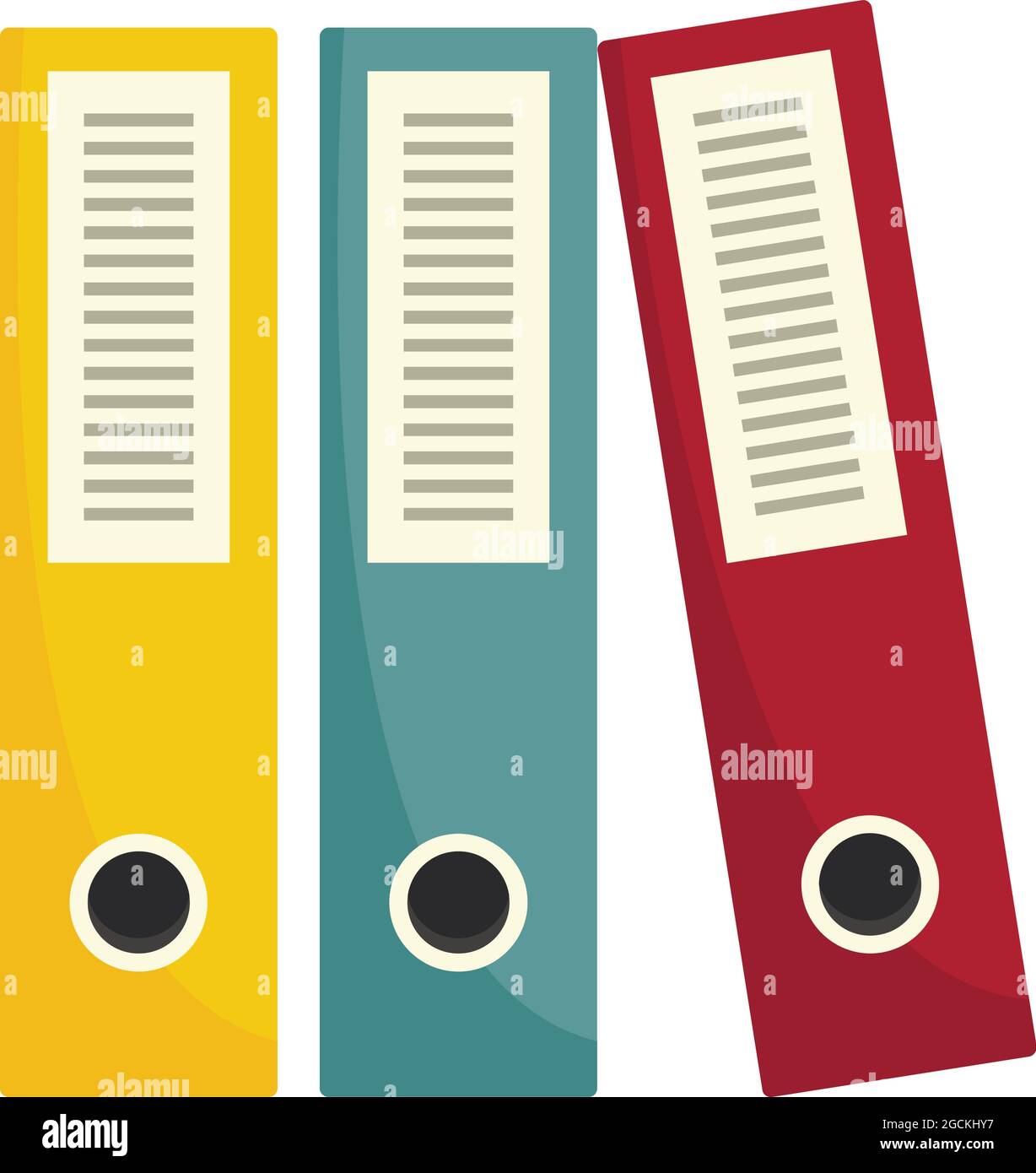 Office folders icon. Flat illustration of office folders vector icon ...
