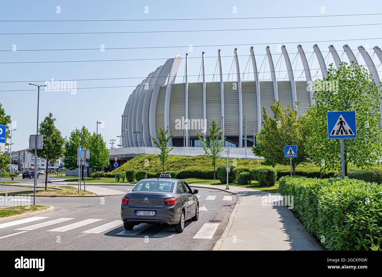 The arena of the stadium of the football team Dinamo Zagreb, in Zagreb,  Croatia Stock Photo - Alamy