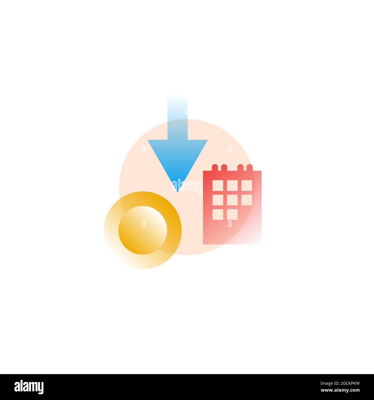 Withdraw money. Vector icon in gradient style Stock Vector