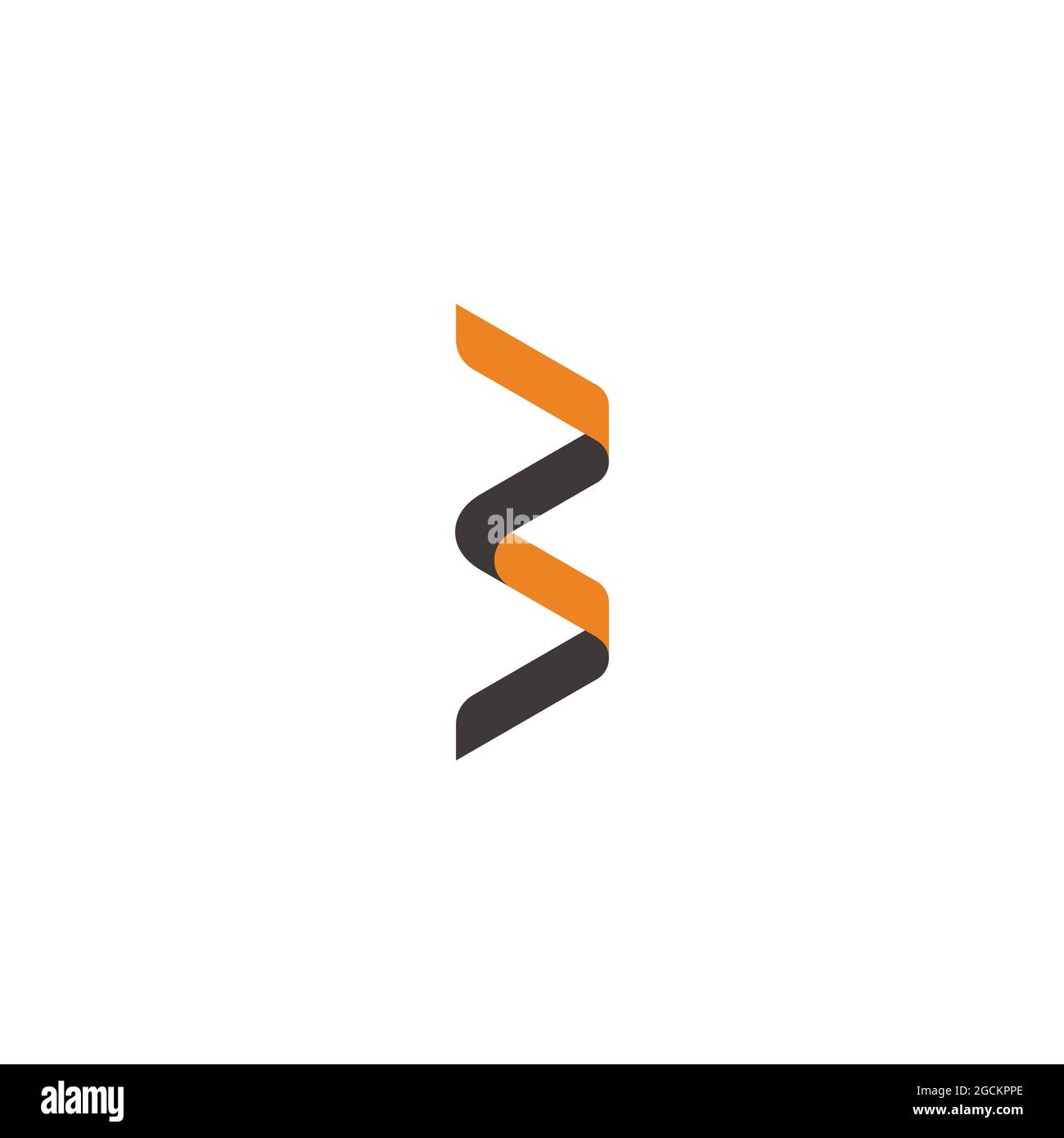 letter b abstract colorful ribbon logo vector Stock Vector Image & Art ...
