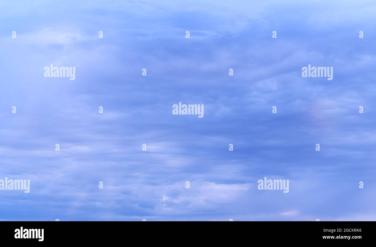 Blue sky with white cloud. Copy space Stock Photo - Alamy