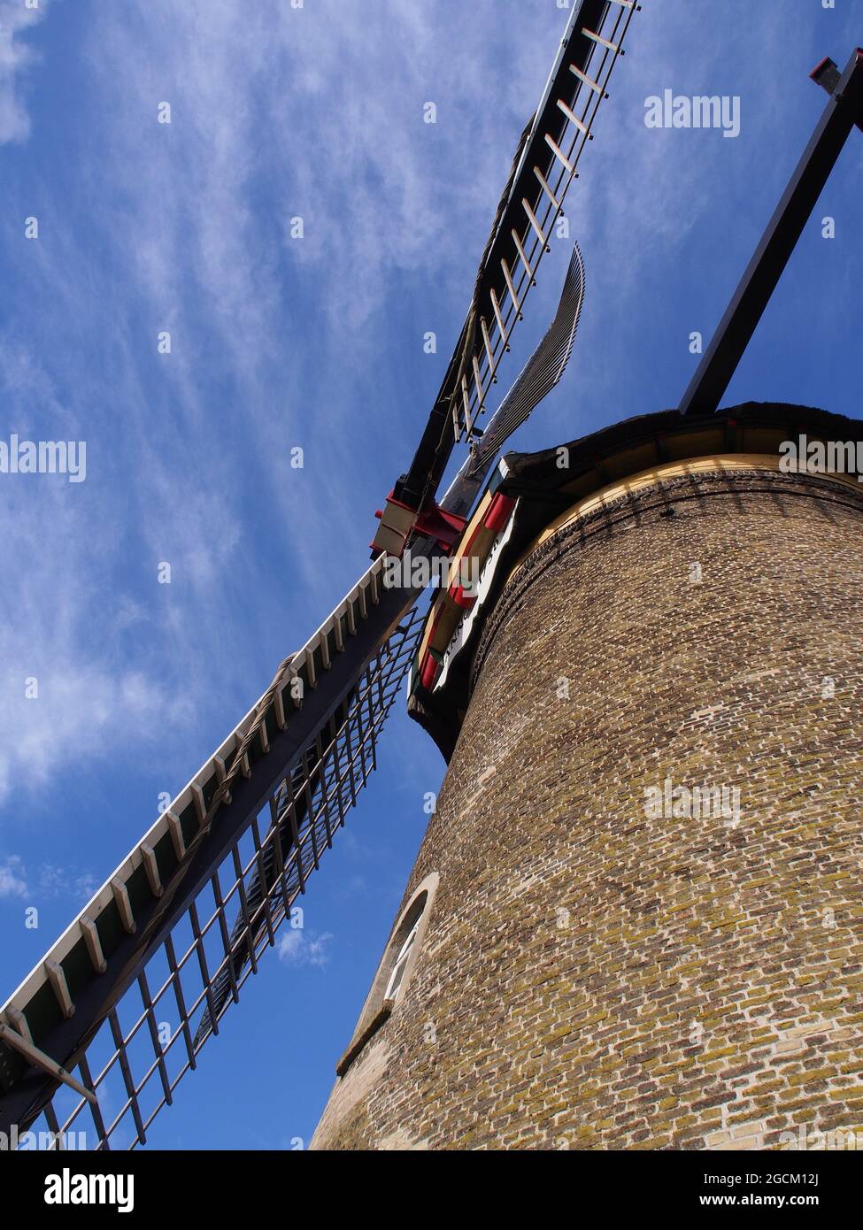 World Heritage site The windmills at Kinderdijk in Amsterdam Europe Stock Photo