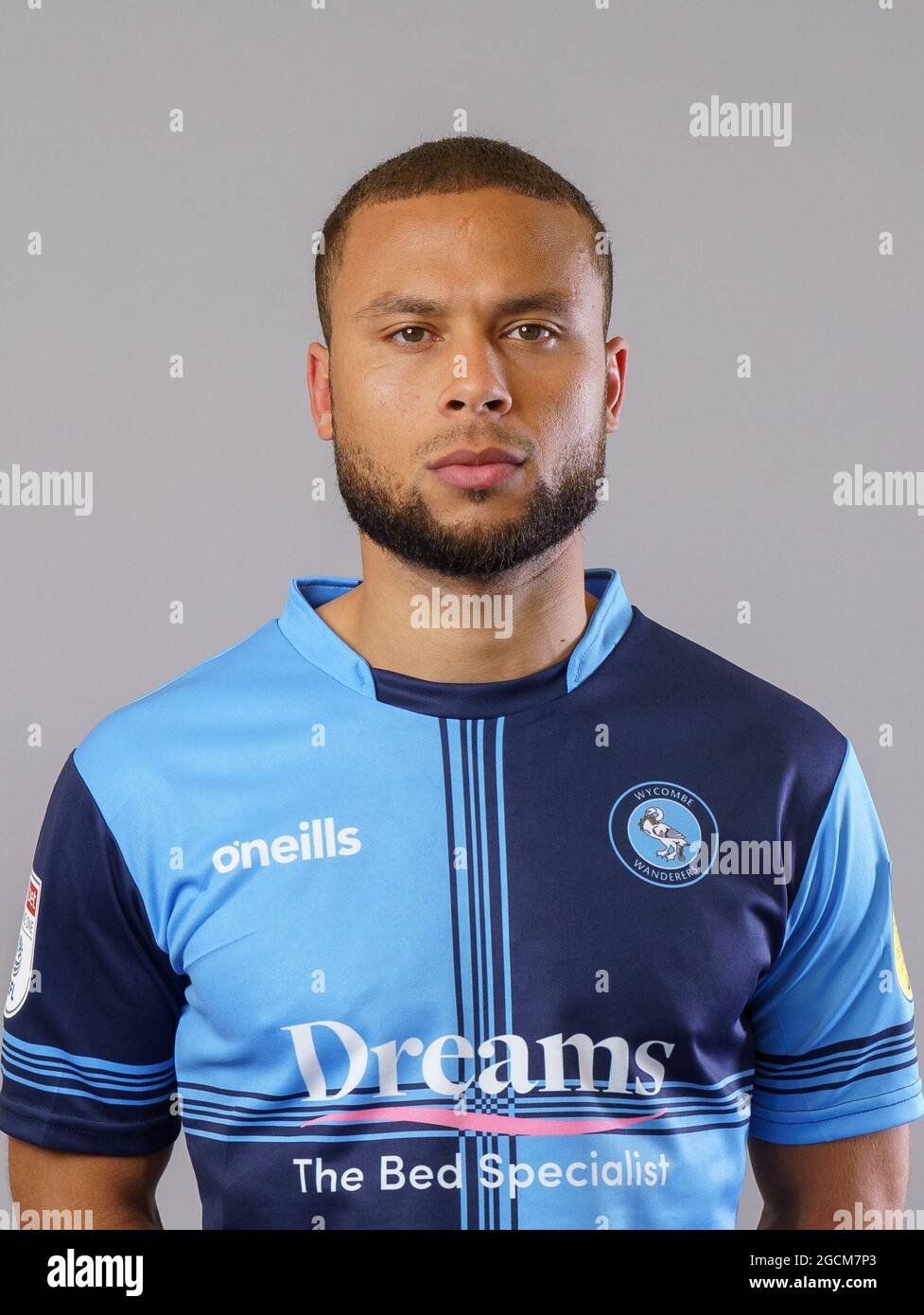 High Wycombe, UK. 03rd Aug, 2021. Curtis Thompson during the Wycombe Wanderers media day including staff headshots and training at Adams Park, High Wycombe, England on the 3 August 2021. Photo by Liam McAvoy. Credit: PRiME Media Images/Alamy Live News Stock Photo