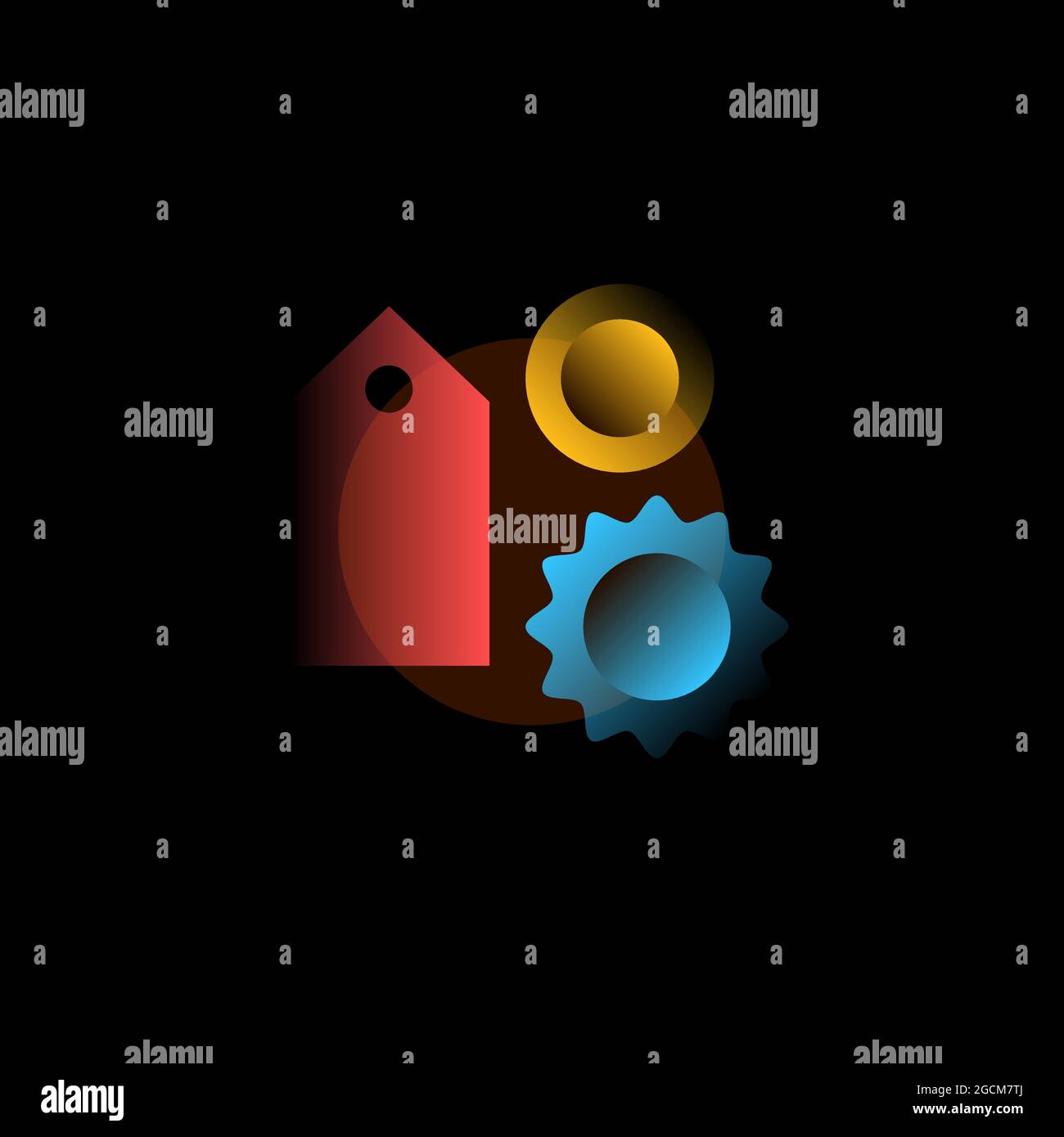 Price. Vector icon in gradient style. Editable illustration Stock ...