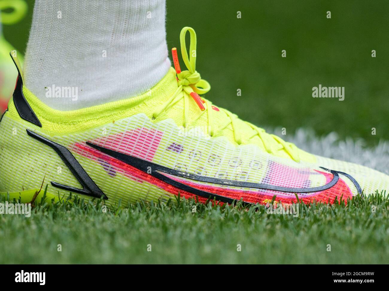 White Hart Lane, UK. 08th Aug, 2021. Nike Mercurial football boots pre  match during the 2021/22 Pre Season Friendly 'Mind series tournament' match  between Tottenham Hotspur and Arsenal at Tottenham Hotspur Stadium,