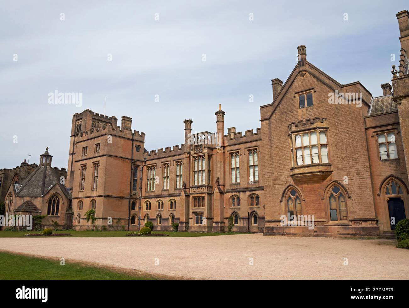 The South Front of Newstead Abbey, Nottinghamshire, UK. Stock Photo