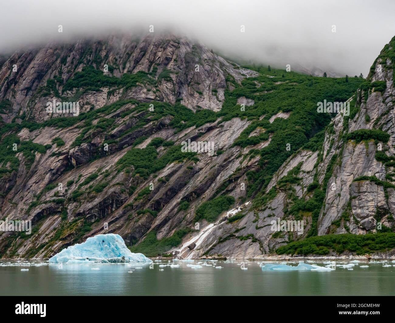 The stunning scenery of Endicott arm, a glacially carved fjord in Southeast Alaska, USA Stock Photo
