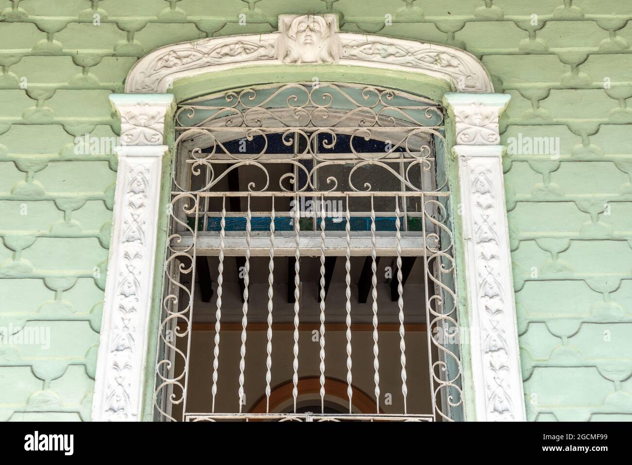 Colomial Atechural Model Colonial window architectural feature in a house facade, Las Tunas ...