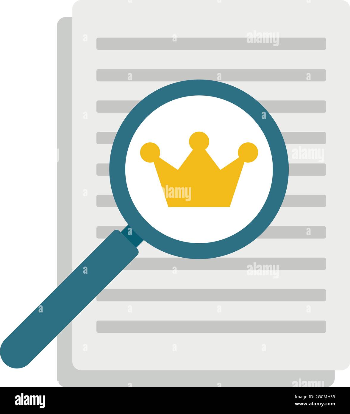 Excellence paper report icon. Flat illustration of excellence paper ...