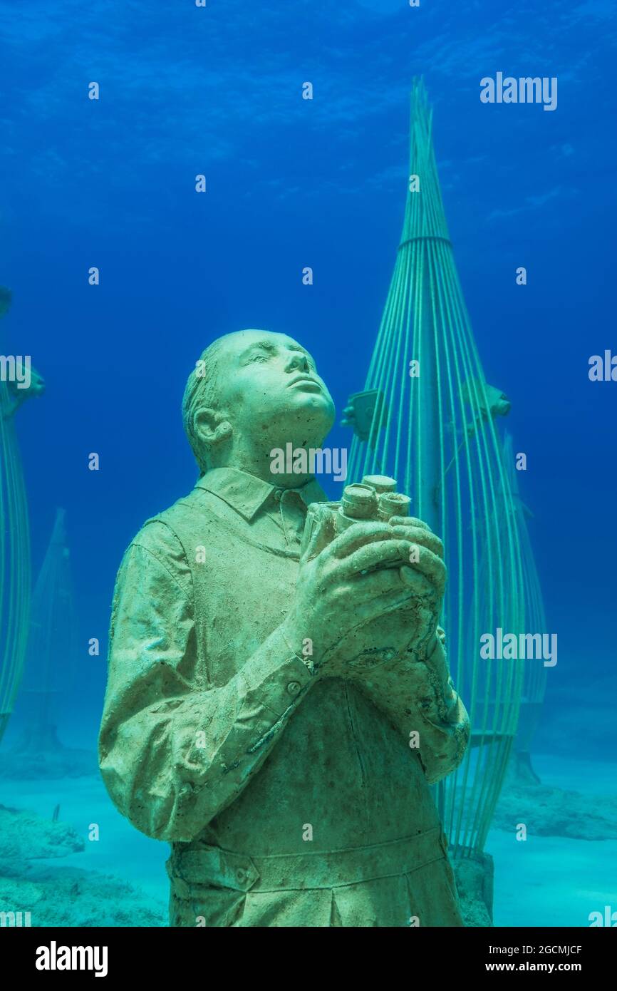 Museum of Underwater Sculpture Ayia Napa (MUSAN). Art work sculptor Jason deCaires Taylor