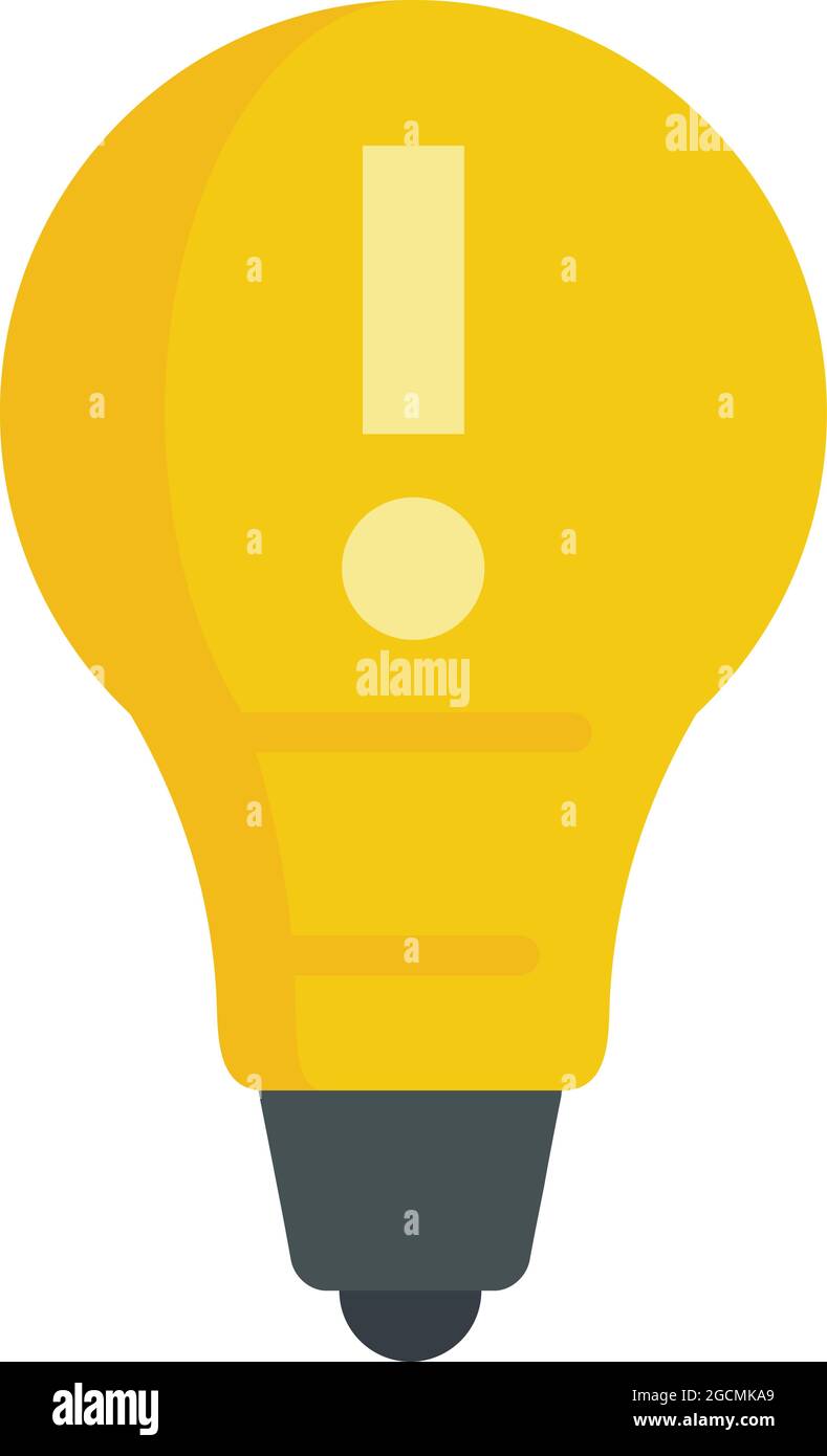 Modern bulb idea icon. Flat illustration of modern bulb idea vector ...