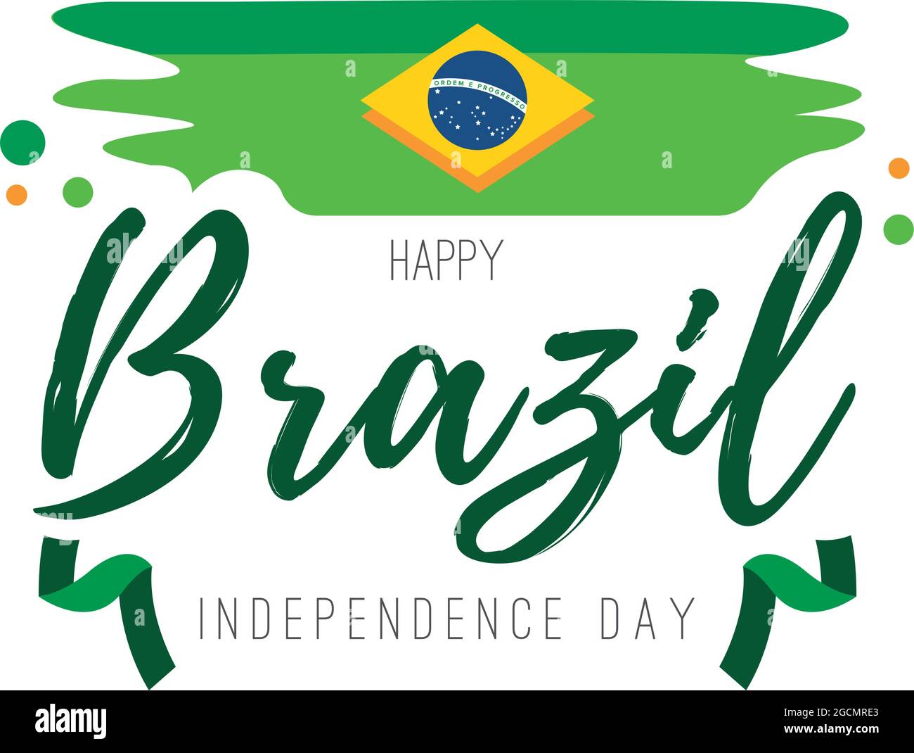 Painted flag of Brazil Independence day Stock Vector Image & Art - Alamy