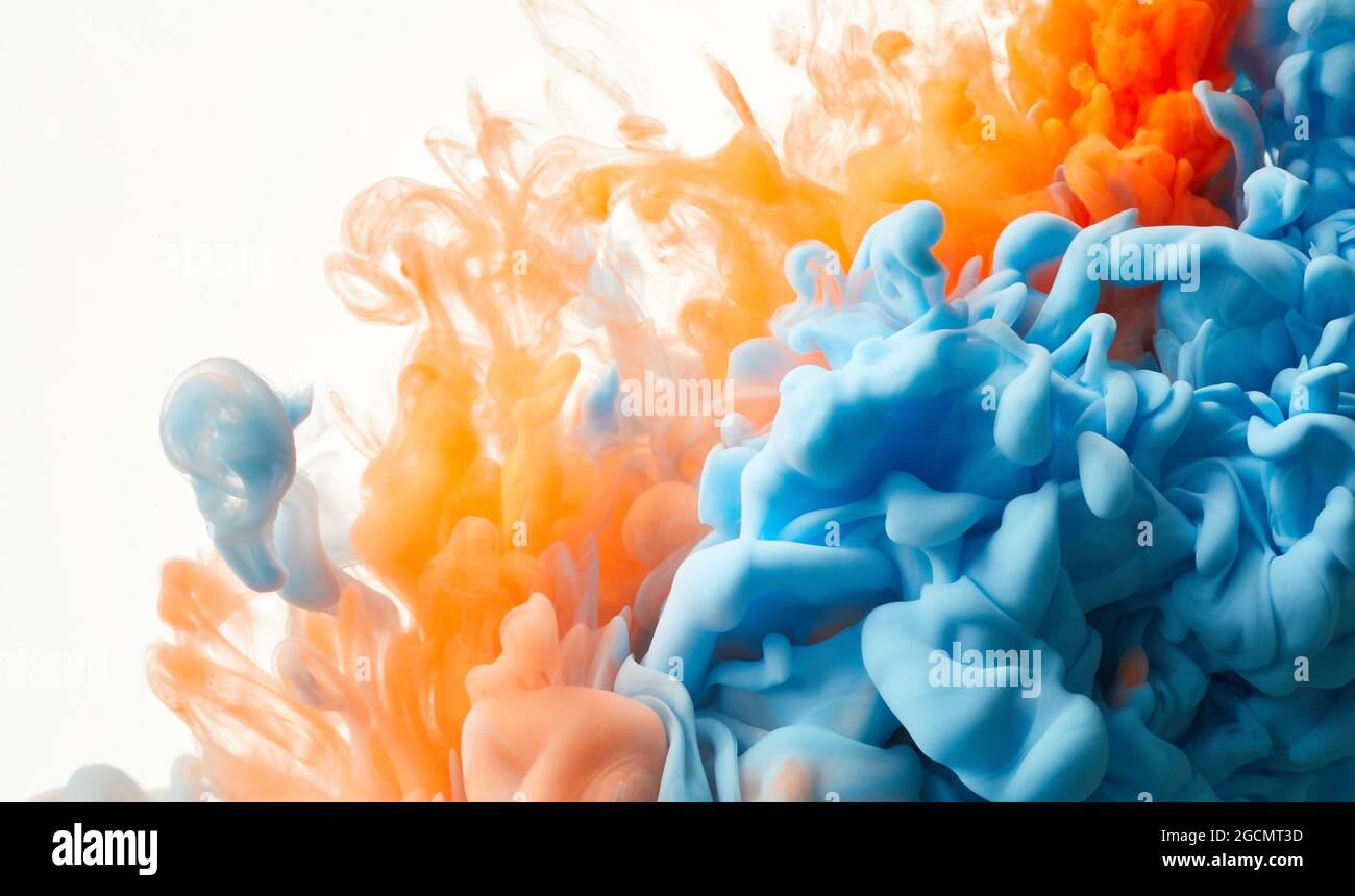 Color drop in water. Abstract background Stock Photo - Alamy