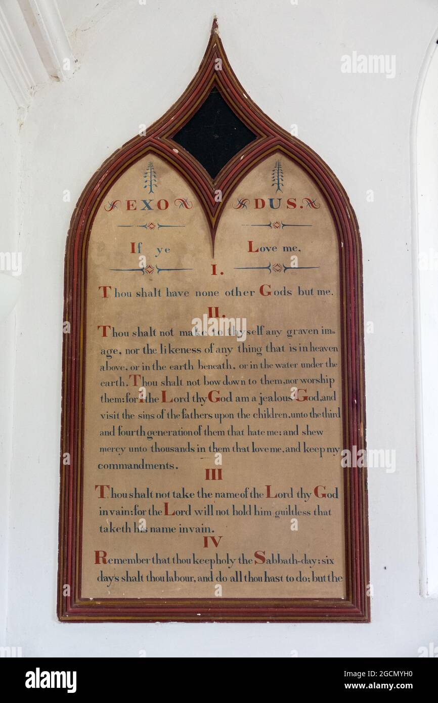 Ten Commandments Panel High Resolution Stock Photography and Images - Alamy
