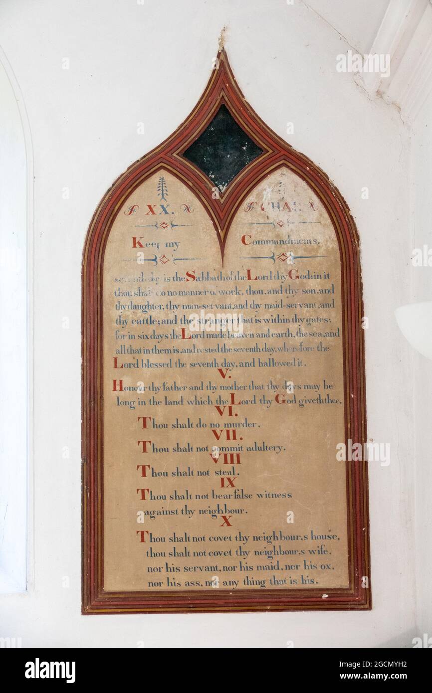 Ten commandments panels hi-res stock photography and images - Alamy