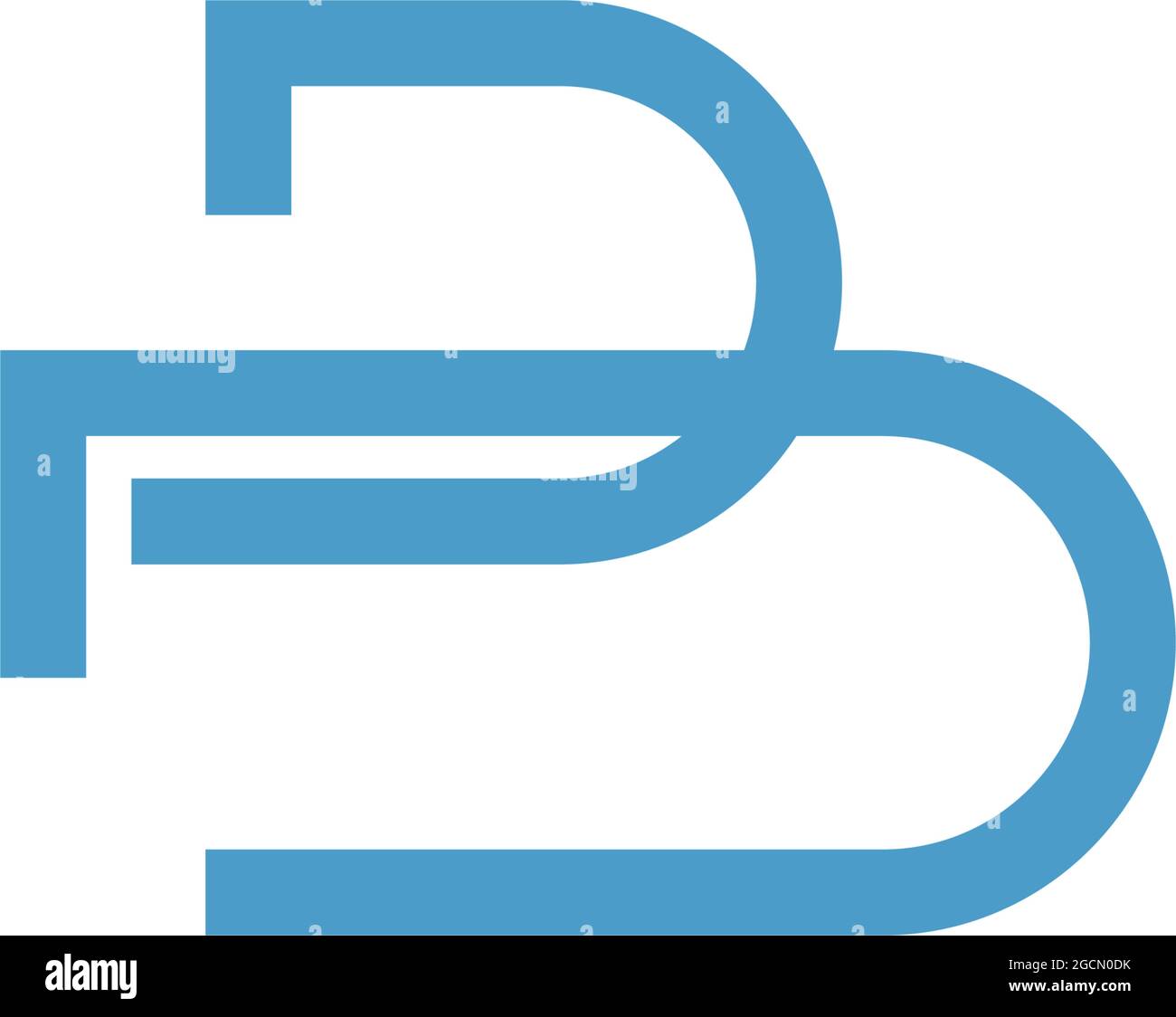 Letter B logo icon design concept illustrtation Stock Vector