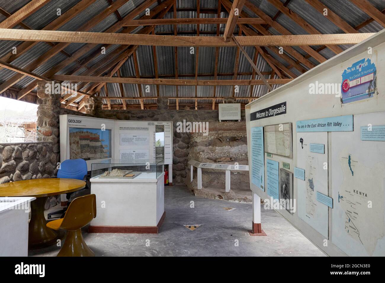 Museum at Prehistoric Site in Kenya Africa Stock Photo Alamy